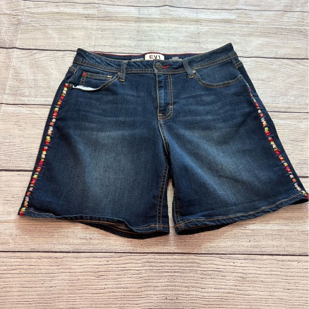EV1 Alex Relaxed Vintage Jean Shorts size 6 dark wash